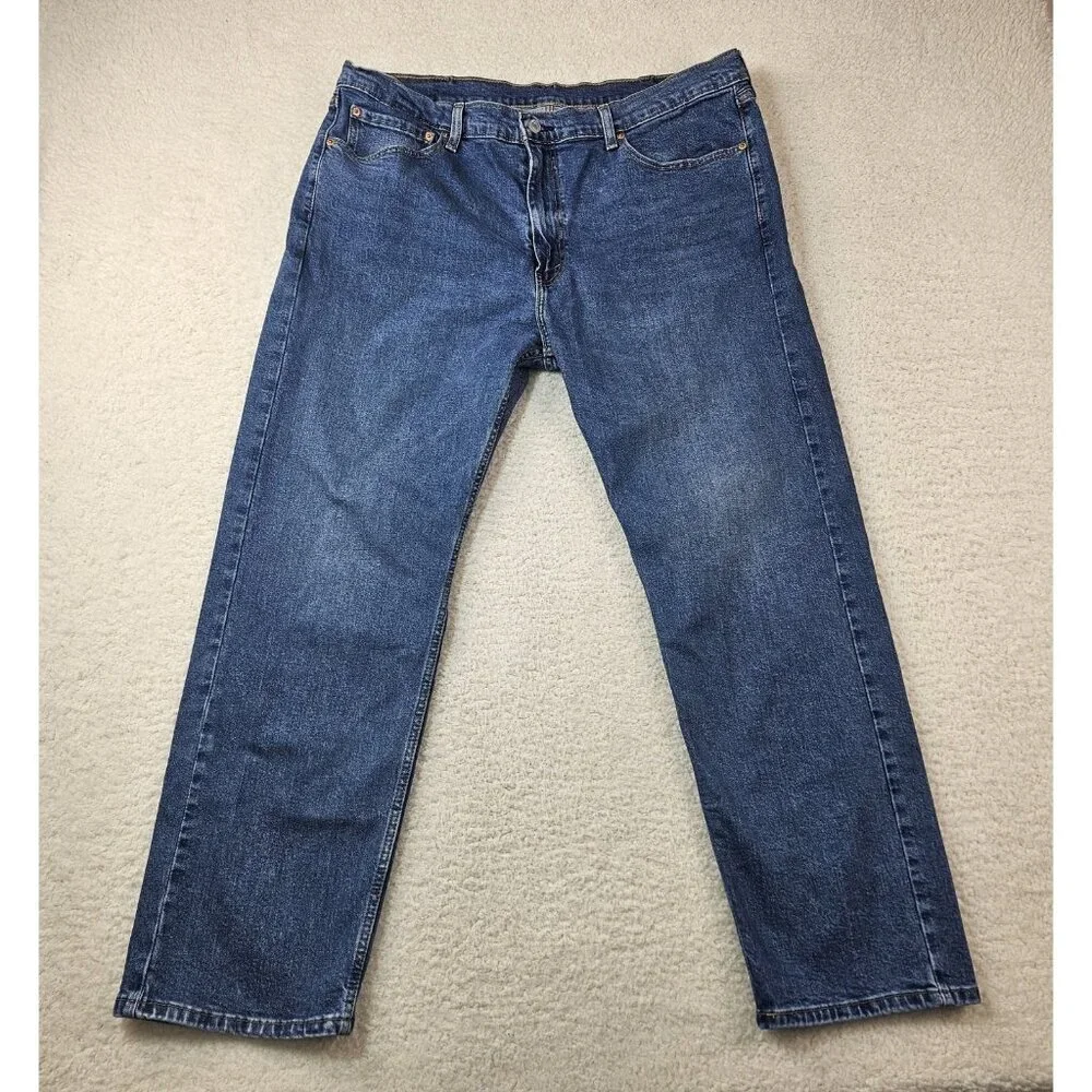 Levi's 505 Jeans Mens 40x30 Blue Denim Straight Leg Relaxed Fit Dadcore Normcore